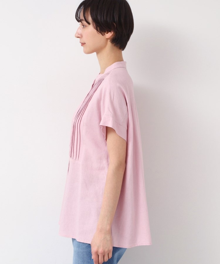 デッサン(レディース)(Dessin(Ladies))の【洗える】ピンタック入りバンドカラーブラウス（S～L）14