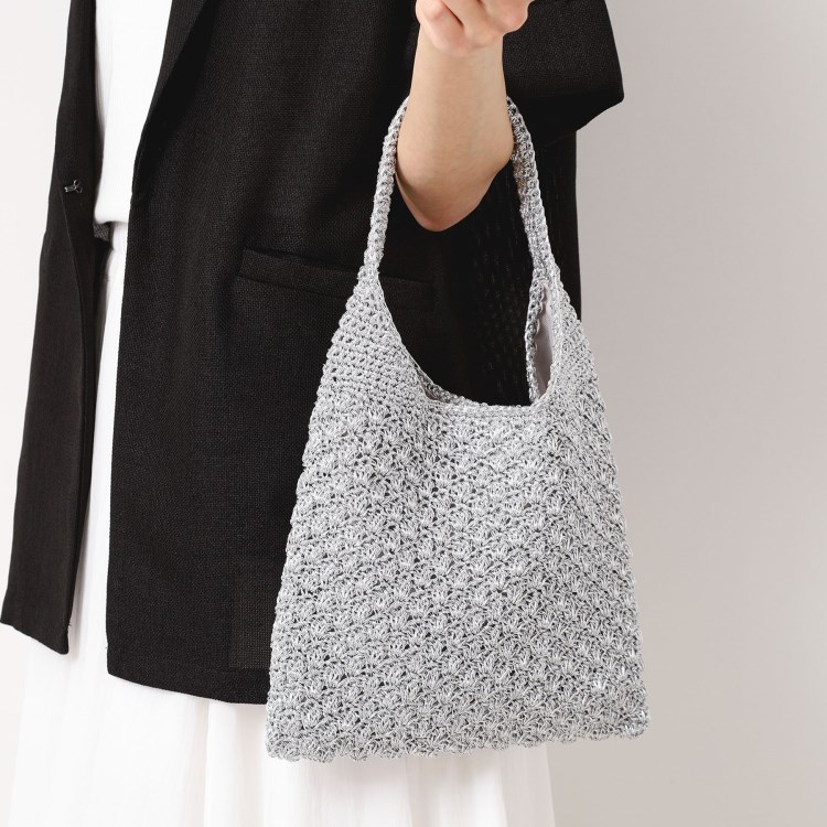 デッサン(レディース)(Dessin(Ladies))の【軽量】メタリックヤーンワンハンドルバッグ トートバッグ