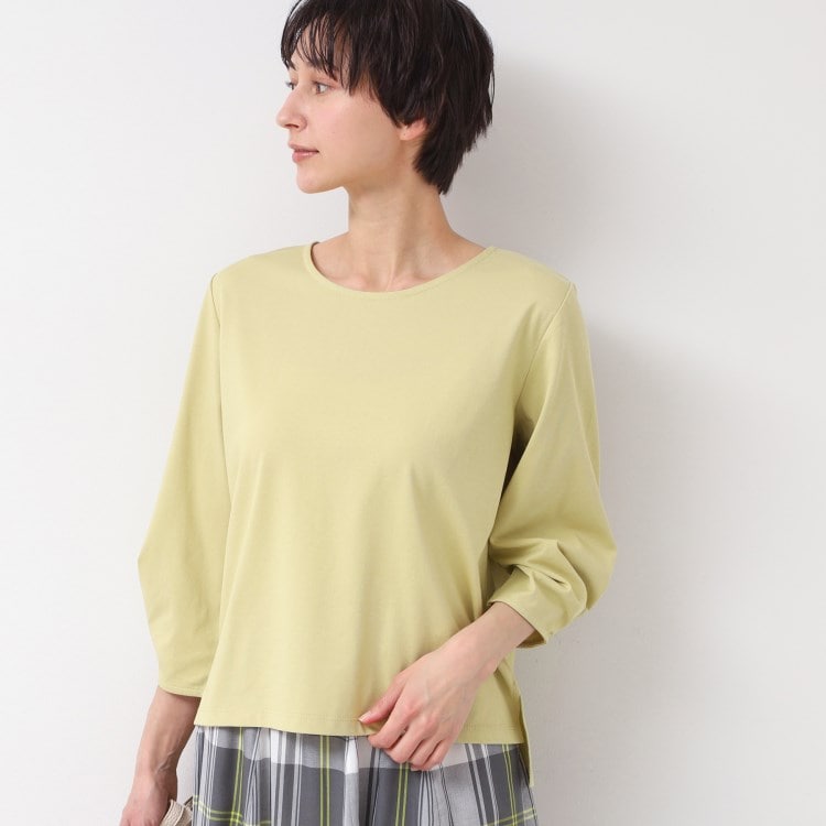 デッサン(レディース)(Dessin(Ladies))の【接触冷感・UV・洗える】袖ニュアンスカットソー カットソー