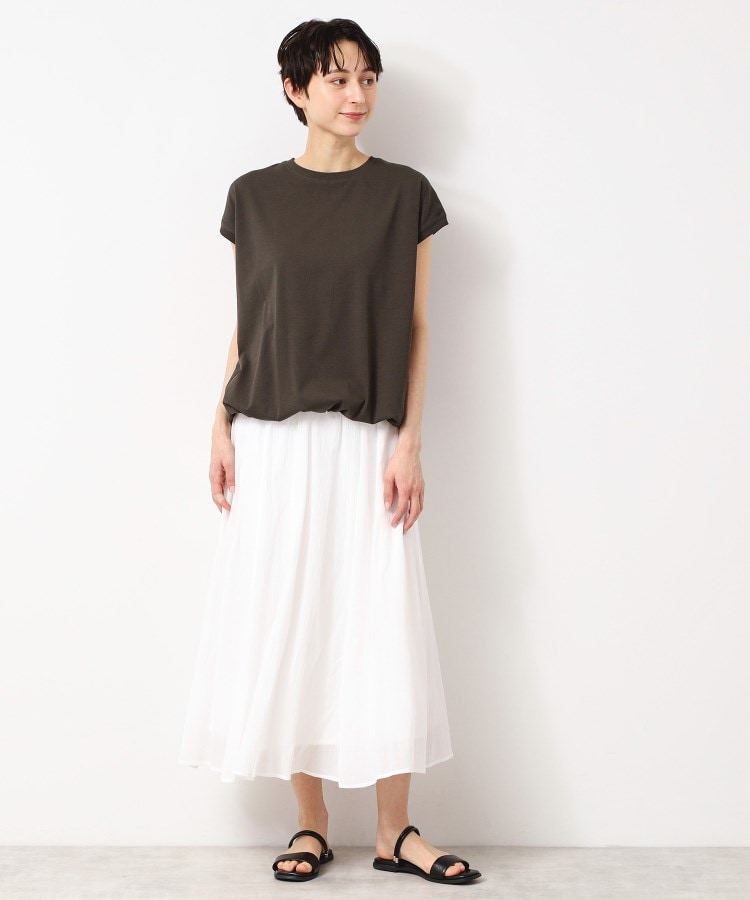 デッサン(レディース)(Dessin(Ladies))の【接触冷感・UV・洗える】ドローコード付きフレンチスリーブカットソー7