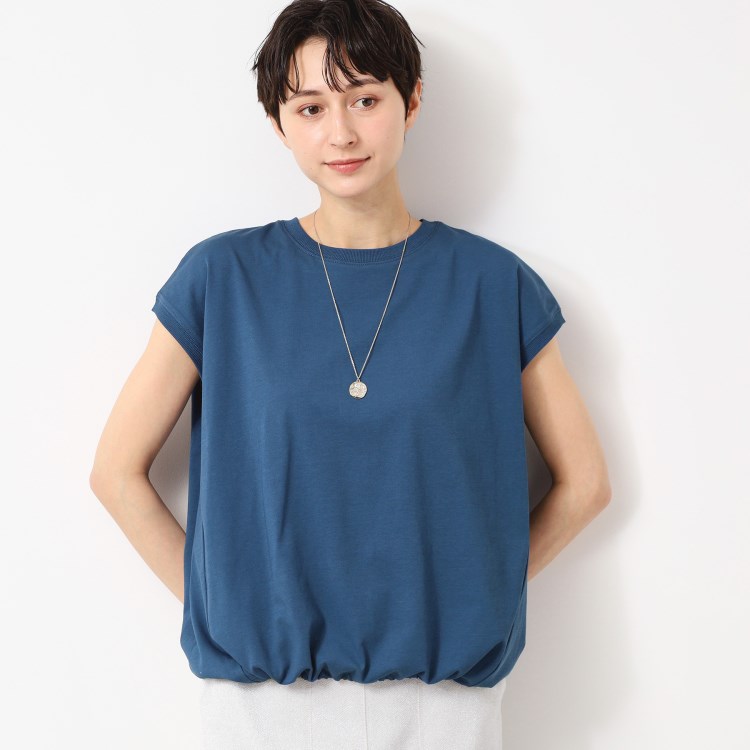 デッサン(レディース)(Dessin(Ladies))の【接触冷感・UV・洗える】ドローコード付きフレンチスリーブカットソー カットソー