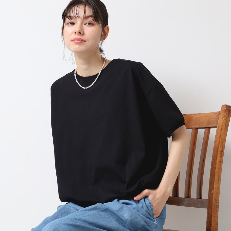 デッサン(レディース)(Dessin(Ladies))の【二の腕カバー・接触冷感・洗える】ドローコードカットソー（XS～L） カットソー