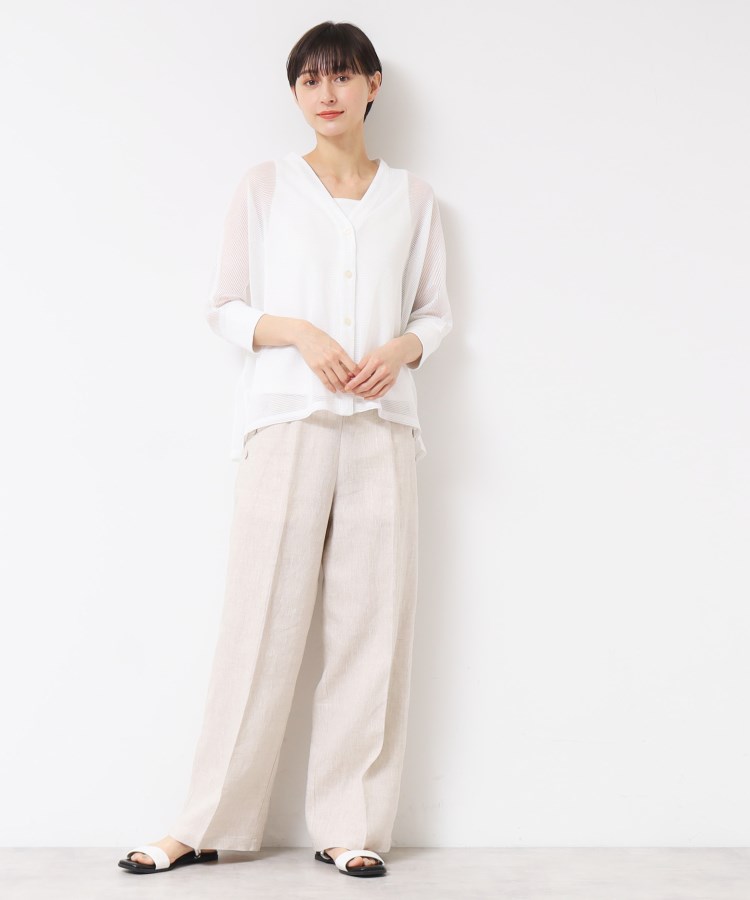 デッサン(レディース)(Dessin(Ladies))の【洗える】メッシュカーディガン2