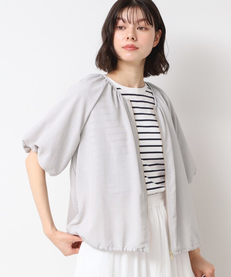 デッサン(レディース)(Dessin(Ladies))の【洗える】ドローコード付きバルーン袖ブルゾン9