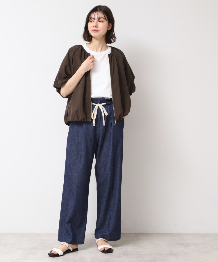 デッサン(レディース)(Dessin(Ladies))の【洗える】ドローコード付きバルーン袖ブルゾン3
