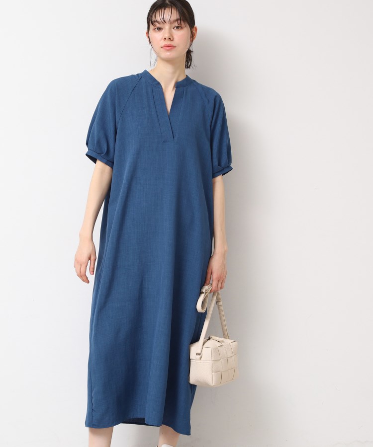 デッサン(レディース)(Dessin(Ladies))の【二の腕カバー・洗える】パフスリーブAラインフレアーワンピース12