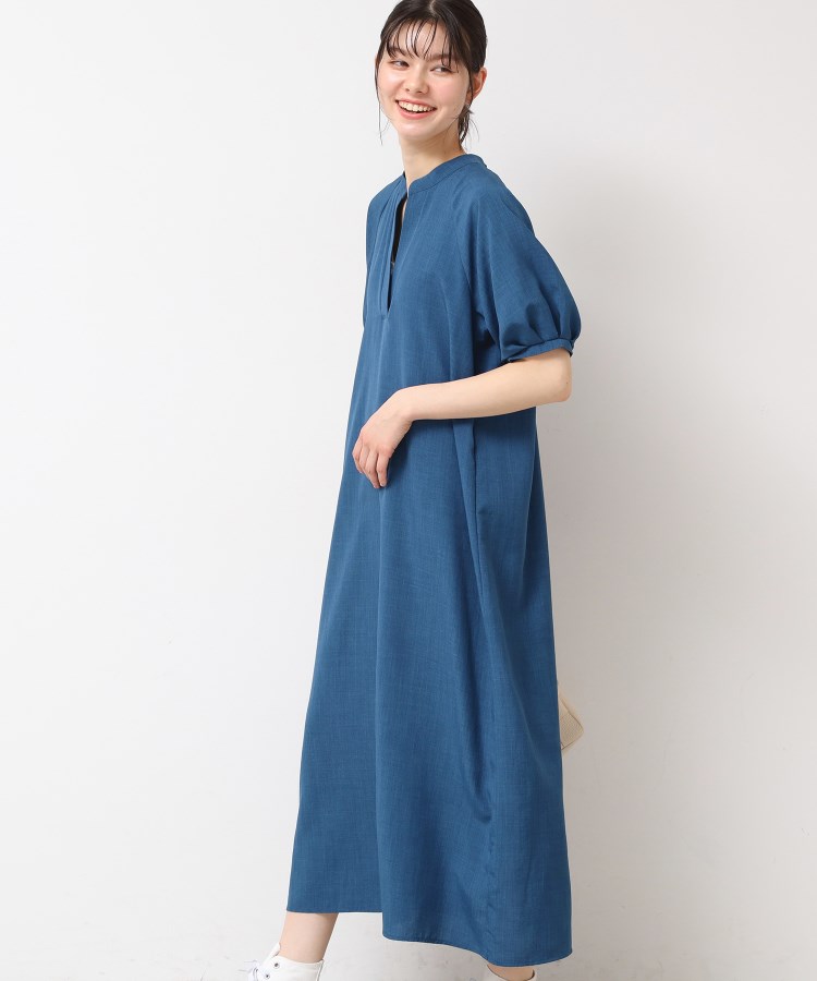 デッサン(レディース)(Dessin(Ladies))の【二の腕カバー・洗える】パフスリーブAラインフレアーワンピース13