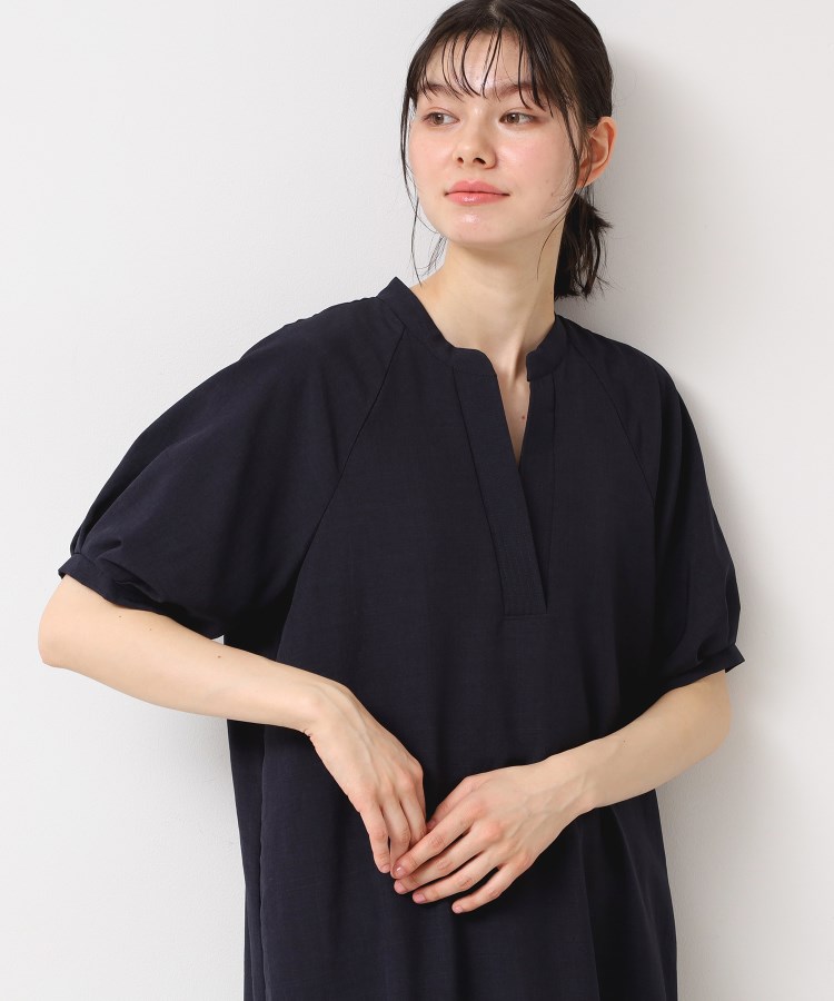 デッサン(レディース)(Dessin(Ladies))の【二の腕カバー・洗える】パフスリーブAラインフレアーワンピース8