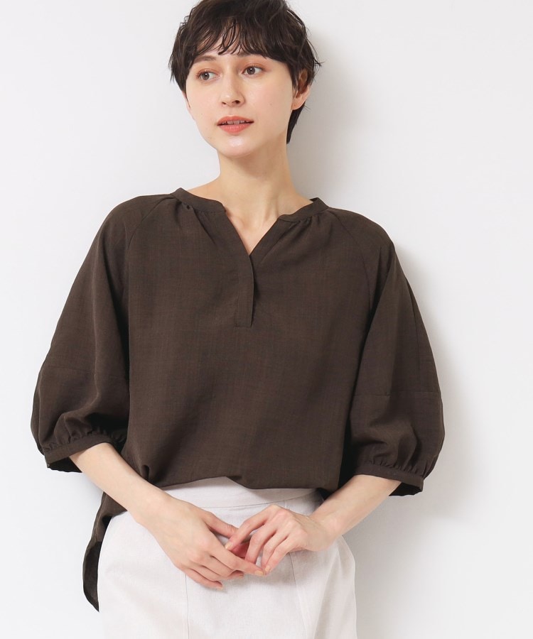 デッサン(レディース)(Dessin(Ladies))の【洗える】スキッパ―五分袖ブラウス（XS～L）6