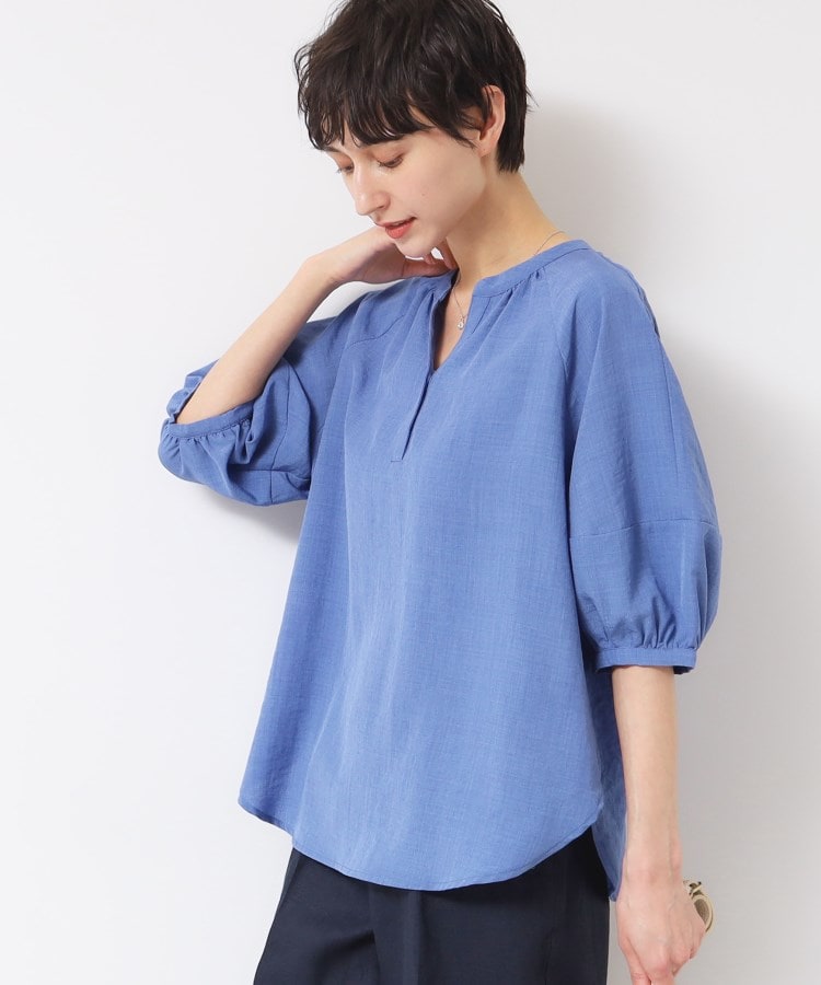 デッサン(レディース)(Dessin(Ladies))の【洗える】スキッパ―五分袖ブラウス（XS～L）15
