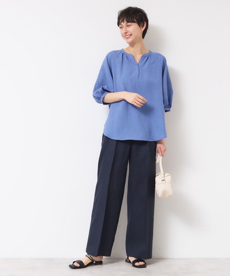 デッサン(レディース)(Dessin(Ladies))の【洗える】スキッパ―五分袖ブラウス（XS～L）17