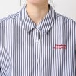 デッサン(レディース)(Dessin(Ladies))の【洗える】ロゴ刺繍入りストライプオーバーシャツ24