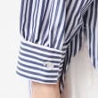 デッサン(レディース)(Dessin(Ladies))の【洗える】ロゴ刺繍入りストライプオーバーシャツ26