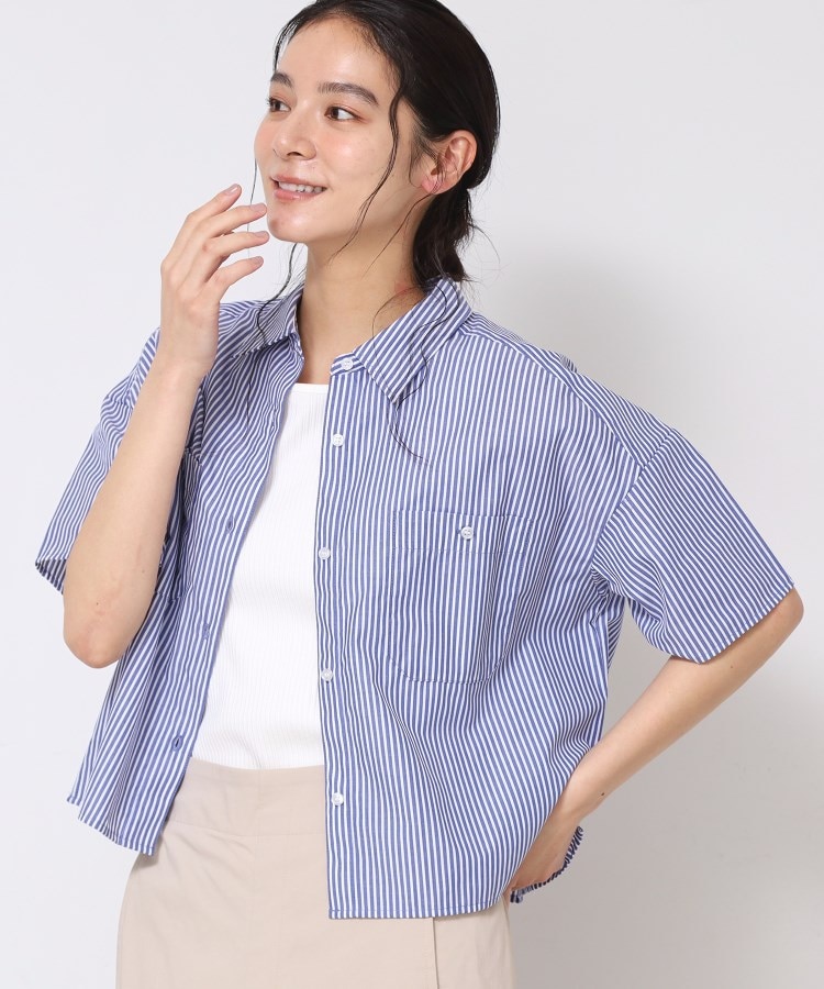 デッサン(レディース)(Dessin(Ladies))の【洗える】クロップド丈シャツ（XS～L）9