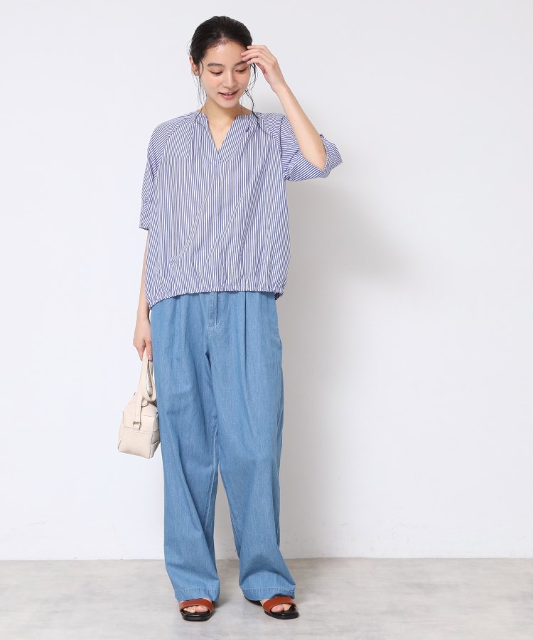デッサン(レディース)(Dessin(Ladies))の【洗える・4サイズ展開】パフスリーブ五分袖ブラウス（XS～L）12