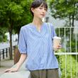 デッサン(レディース)(Dessin(Ladies))の【洗える・4サイズ展開】パフスリーブ五分袖ブラウス（XS～L） ネイビー(396)