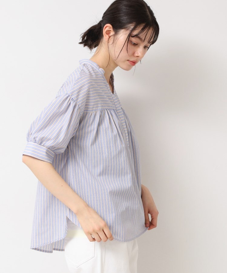 デッサン(レディース)(Dessin(Ladies))の【洗える・4サイズ展開】フロントスリット五分袖ブラウス（XS～L）12