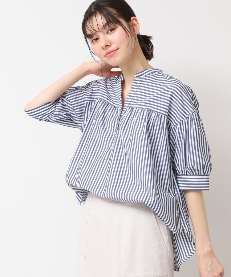 デッサン(レディース)(Dessin(Ladies))の【洗える・4サイズ展開】フロントスリット五分袖ブラウス（XS～L）5