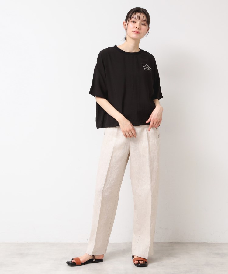 デッサン(レディース)(Dessin(Ladies))の【洗える・4サイズ展開】ロゴ入りブラウス（XS～L）3