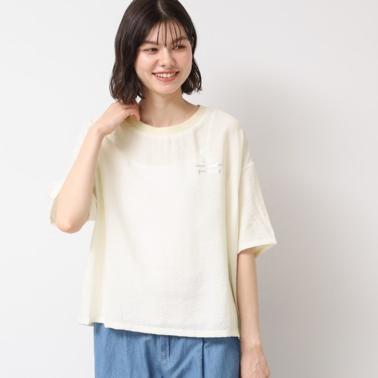 デッサン(レディース)(Dessin(Ladies))の【洗える・4サイズ展開】ロゴ入りブラウス（XS～L） シャツ・ブラウス