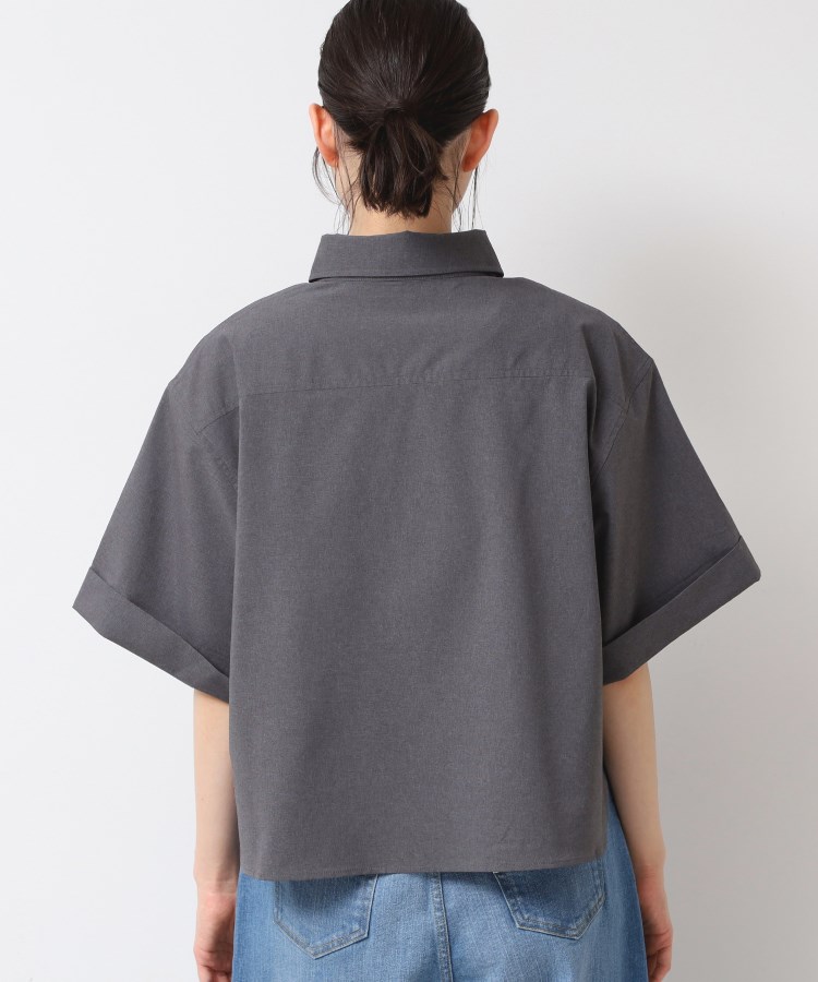 デッサン(レディース)(Dessin(Ladies))の【撥水・セットアップ可能・洗える】ナイロンクロップド丈シャツ15