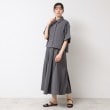 デッサン(レディース)(Dessin(Ladies))の【撥水・セットアップ可能・洗える】ナイロンクロップド丈シャツ11