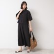 デッサン(レディース)(Dessin(Ladies))の【撥水・セットアップ可能・洗える】ナイロンクロップド丈シャツ3