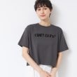 デッサン(レディース)(Dessin(Ladies))の【洗える】スパンコールロゴTシャツ（XS～L） チャコールグレー(014)