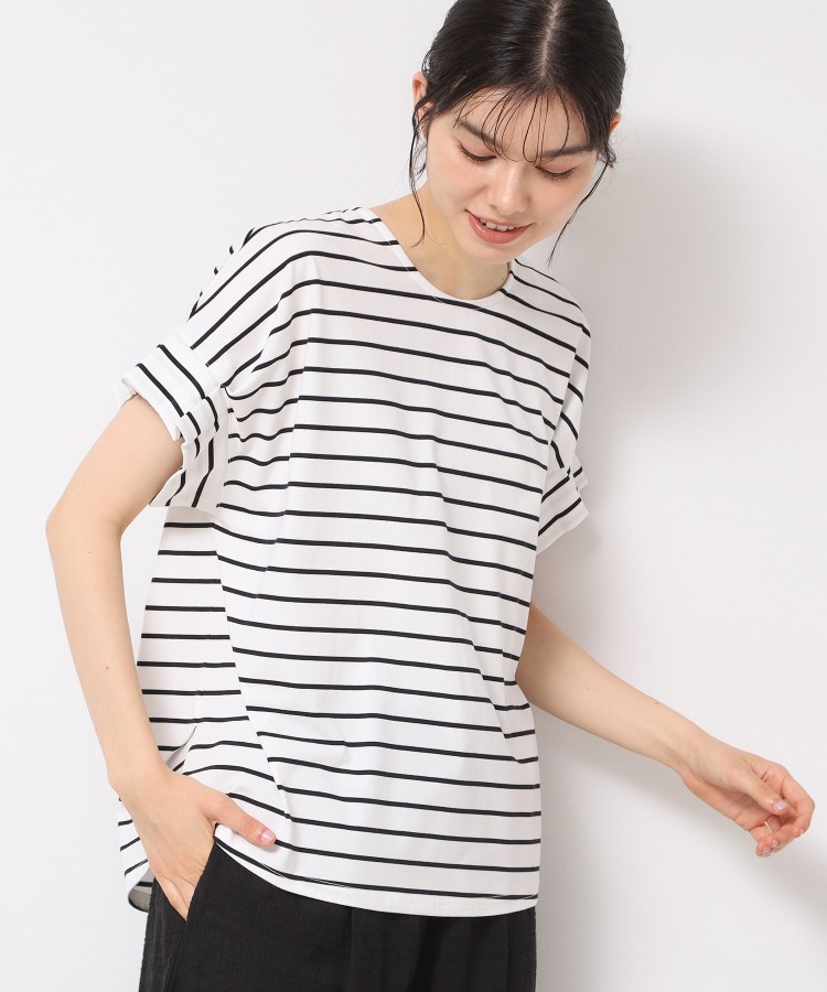デッサン(レディース)(Dessin(Ladies))の【洗える】袖タックデザインカットソー ブラック(319)