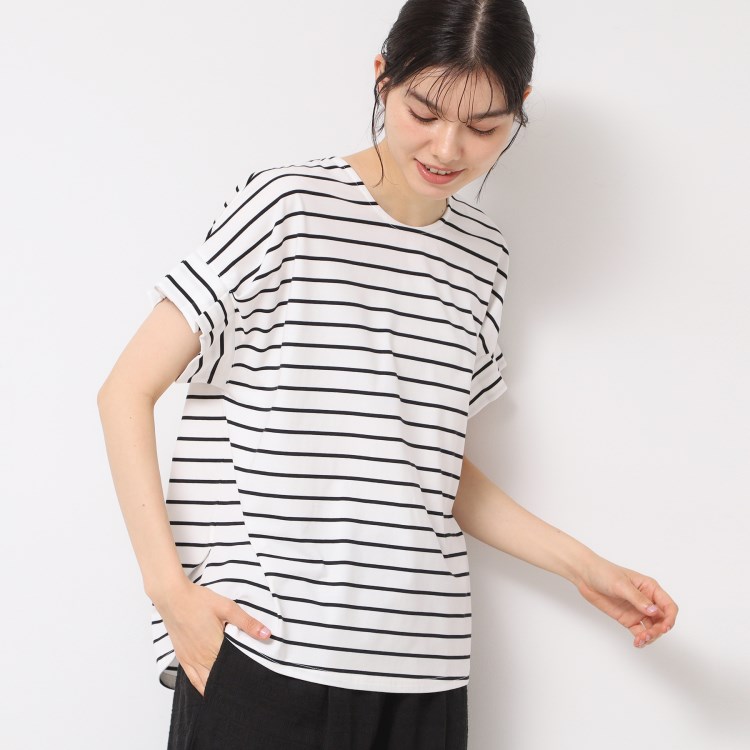 デッサン(レディース)(Dessin(Ladies))の【洗える】袖タックデザインカットソー カットソー