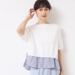 デッサン(レディース)(Dessin(Ladies))の【洗える】シャツレイヤード風五分袖ニット1