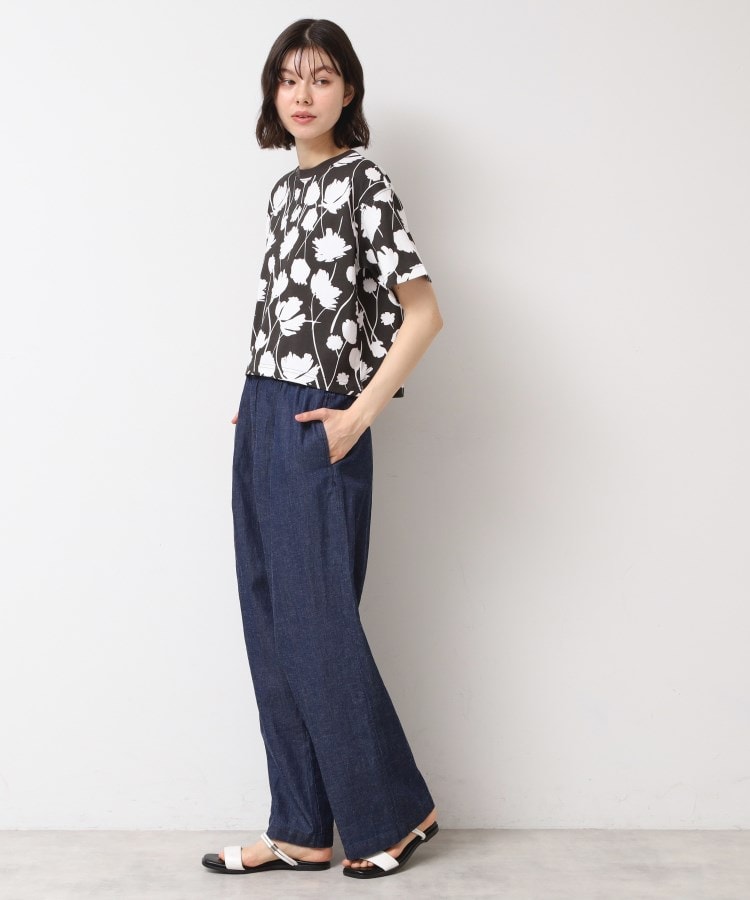 デッサン(レディース)(Dessin(Ladies))の【リンクコーデ・洗える】フラワープリントTシャツ3