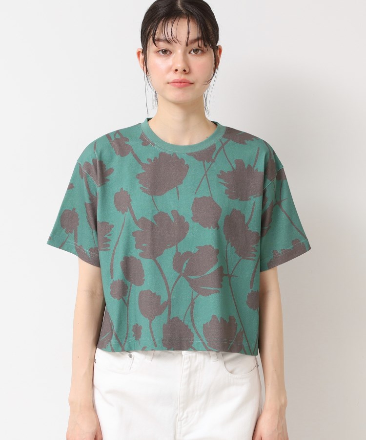 デッサン(レディース)(Dessin(Ladies))の【リンクコーデ・洗える】フラワープリントTシャツ9