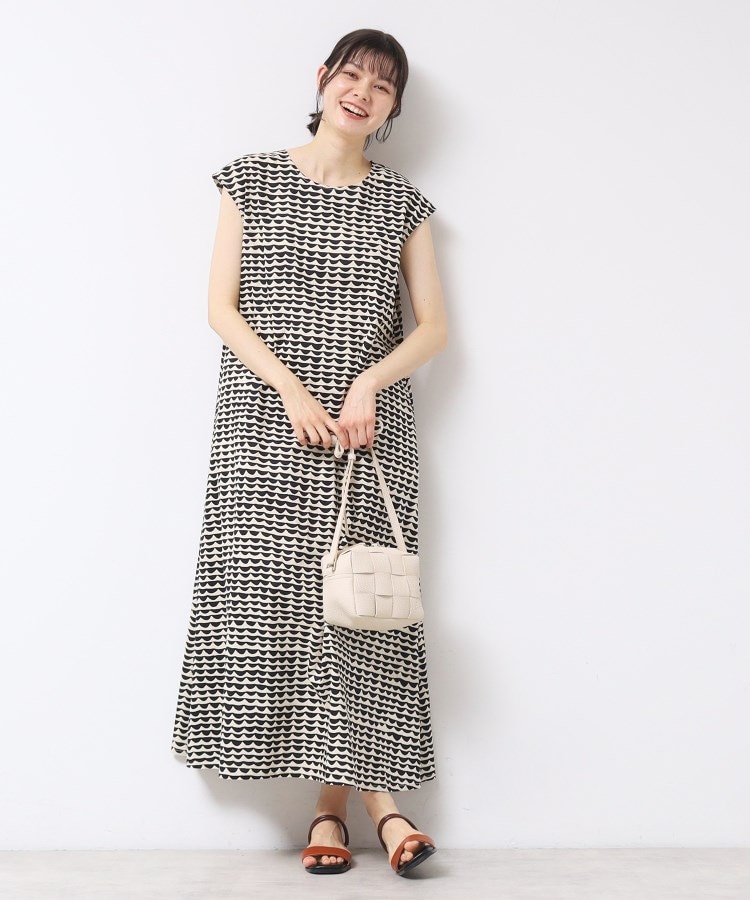 デッサン(レディース)(Dessin(Ladies))の【洗える】ウエーブプリントコットンワンピース2