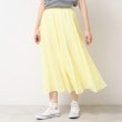 デッサン(レディース)(Dessin(Ladies))の【ウエストゴム・洗える】コットンフレアースカート イエロー(031)