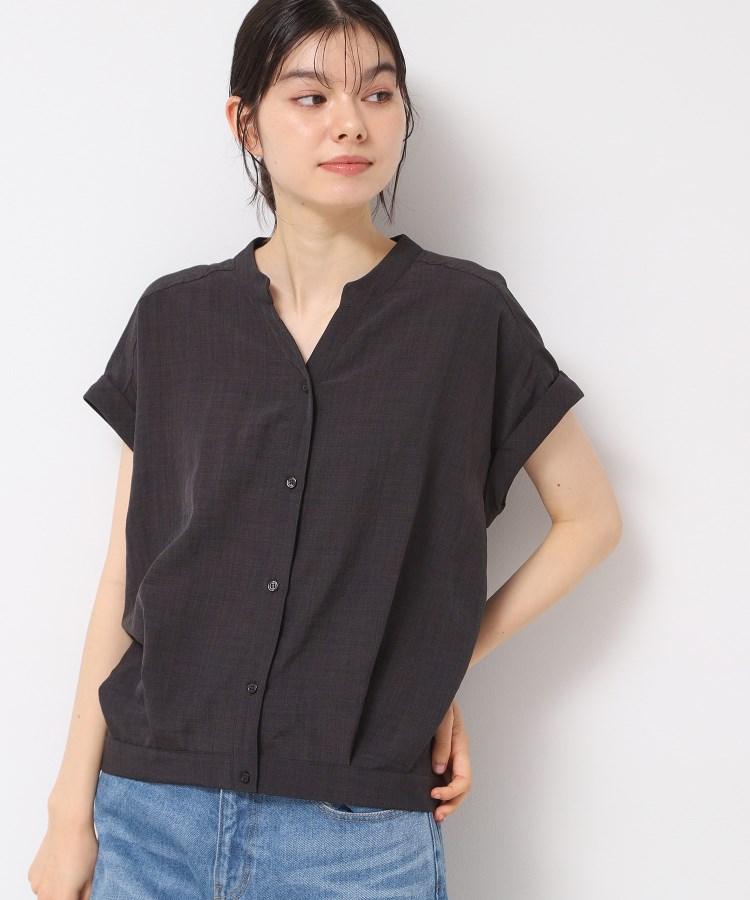 デッサン(レディース)(Dessin(Ladies))の【洗える】フレンチスリーブスキッパーシャツ（XS～L）2