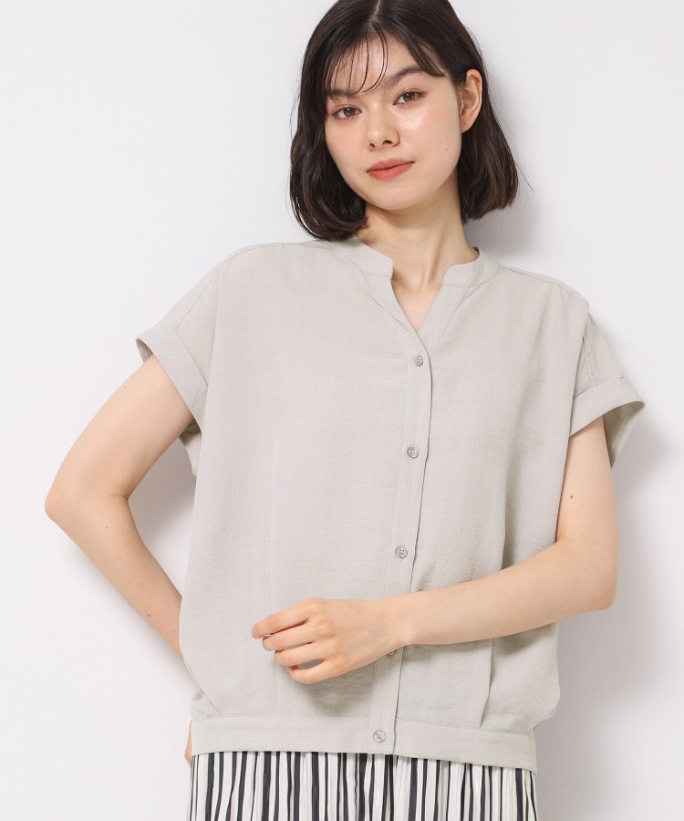 デッサン(レディース)(Dessin(Ladies))の【洗える】フレンチスリーブスキッパーシャツ（XS～L）6
