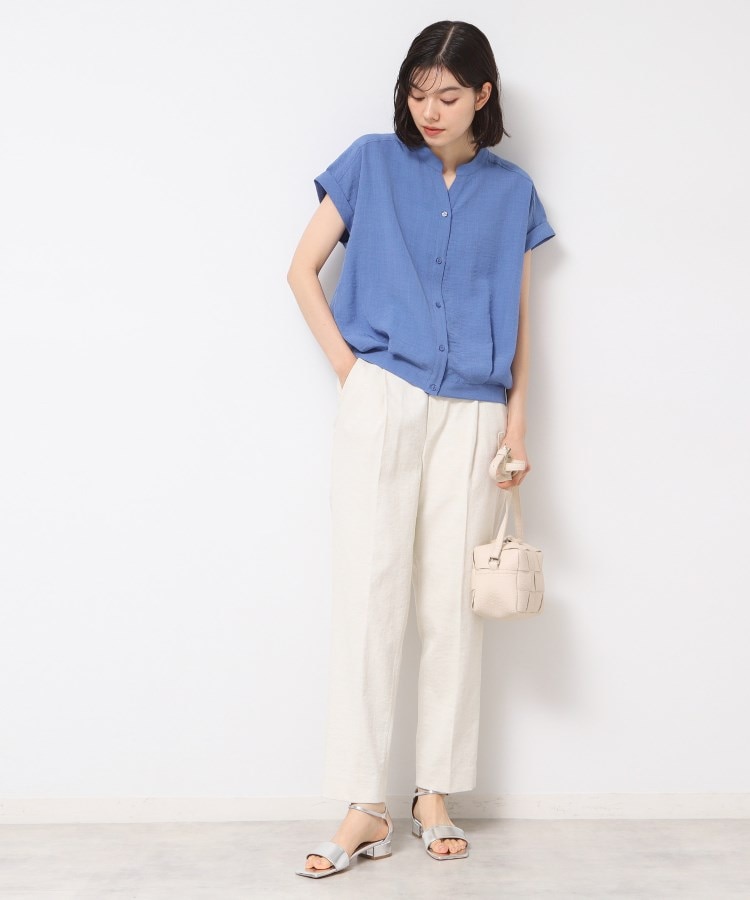 デッサン(レディース)(Dessin(Ladies))の【洗える】フレンチスリーブスキッパーシャツ（XS～L）10