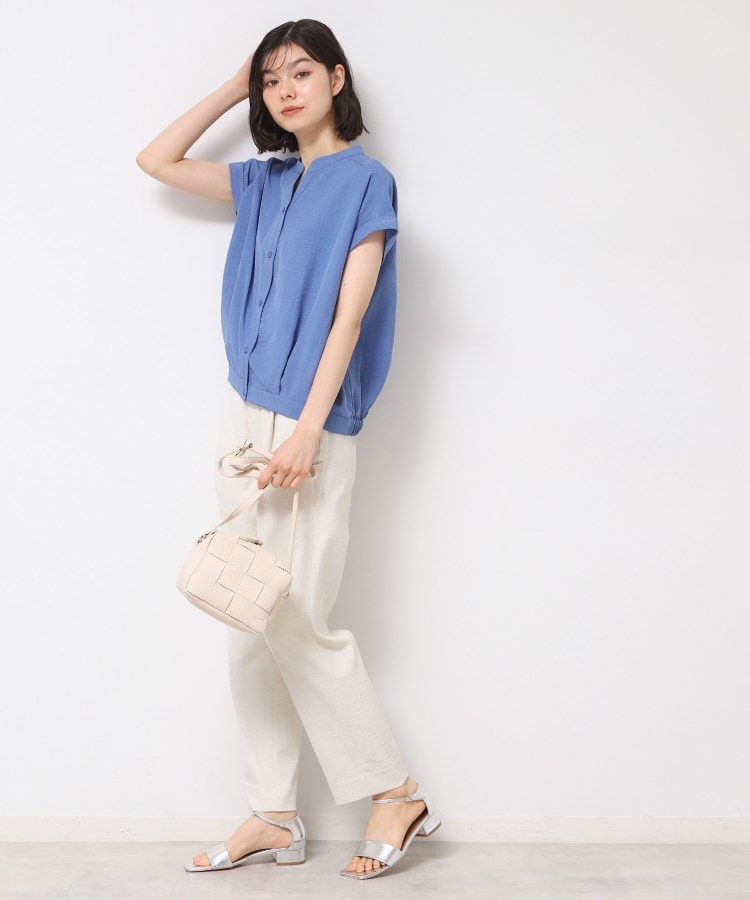 デッサン(レディース)(Dessin(Ladies))の【洗える】フレンチスリーブスキッパーシャツ（XS～L）11