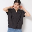 デッサン(レディース)(Dessin(Ladies))の【洗える】フレンチスリーブスキッパーシャツ（XS～L）1