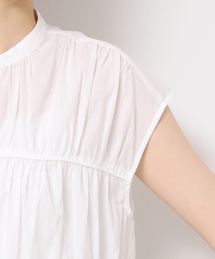 デッサン(レディース)(Dessin(Ladies))の【洗える】シャーリングペプラムブラウス17