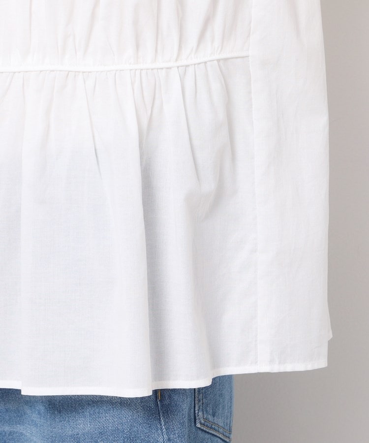 デッサン(レディース)(Dessin(Ladies))の【洗える】シャーリングペプラムブラウス19
