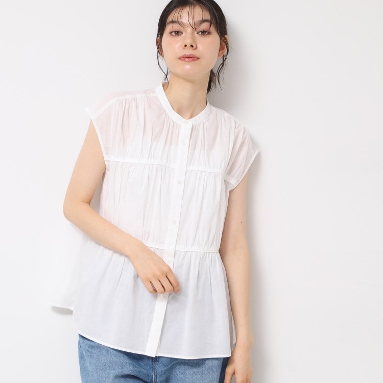 デッサン(レディース)(Dessin(Ladies))のボイルシャーリングブラウス シャツ・ブラウス