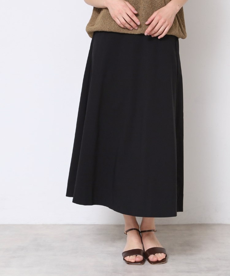 デッサン(レディース)(Dessin(Ladies))の【洗える】Aラインストレッチスカート ブラック(019)