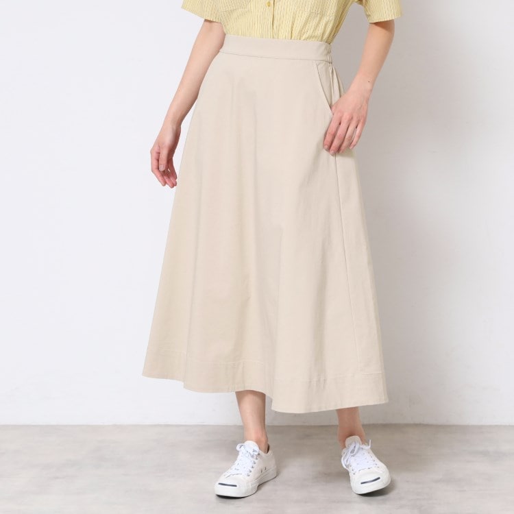 デッサン(レディース)(Dessin(Ladies))の【洗える】Aラインストレッチスカート マキシ・ロングスカート