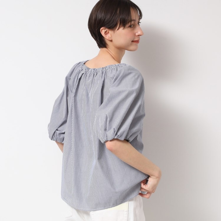 デッサン(レディース)(Dessin(Ladies))の【洗える】バッグギャザー入り五分袖ボリュームブラウス シャツ・ブラウス