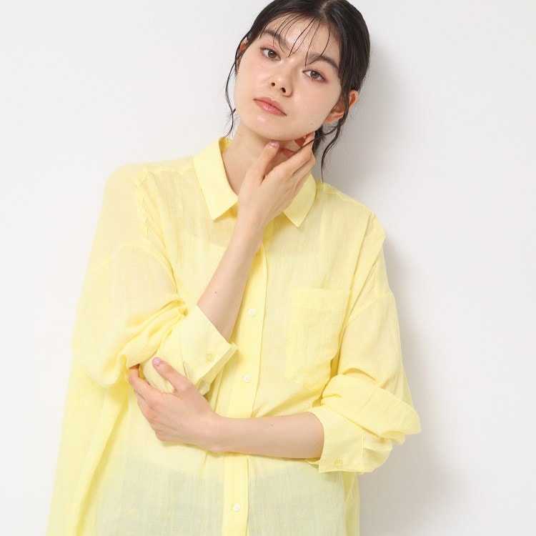 デッサン(レディース)(Dessin(Ladies))のシアーシャンブレーシャツ シャツ・ブラウス