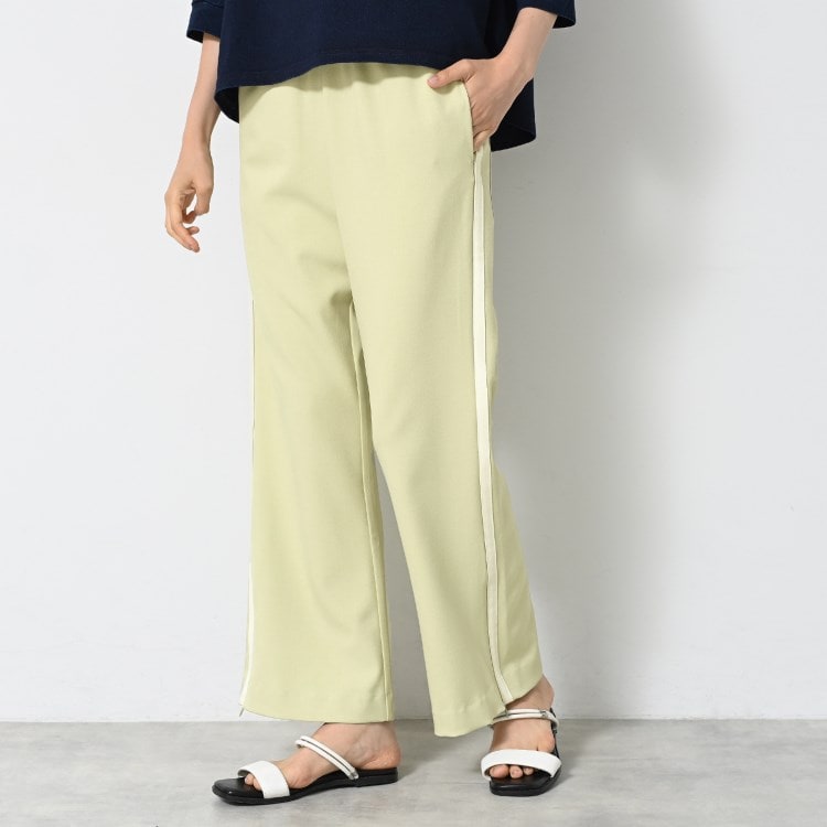 デッサン(レディース)(Dessin(Ladies))の【接触冷感・洗える】フレアラインパンツ（サイドファスナ―付き） フルレングスパンツ