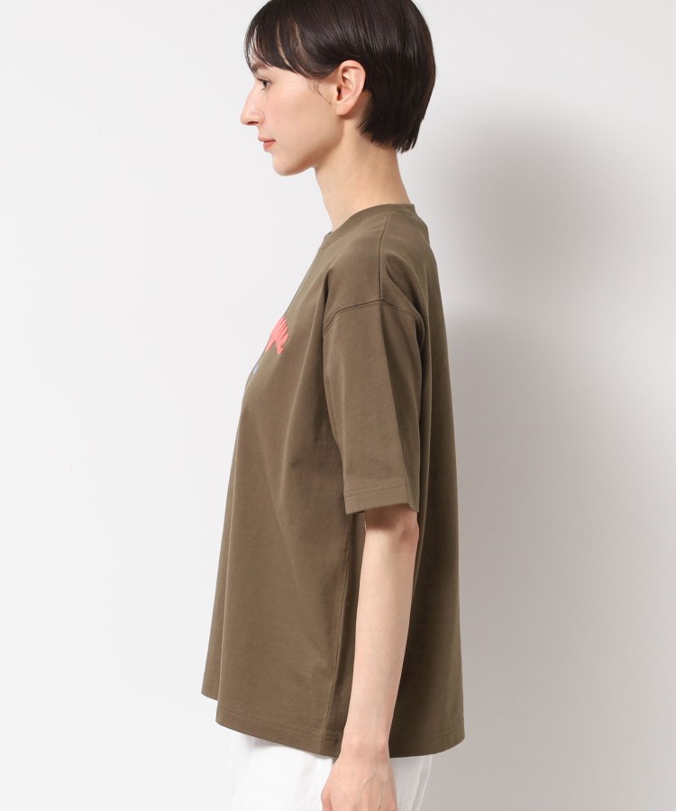 デッサン(レディース)(Dessin(Ladies))の【洗える】オーガニックコットンロゴT14