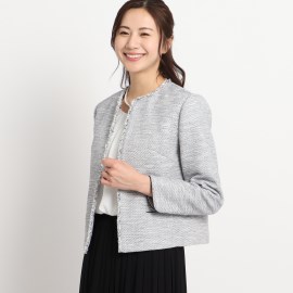 デッサン(レディース)(Dessin(Ladies))の【セレモニー/入卒】ツィード クルーネック ジャケット＜S～L＞